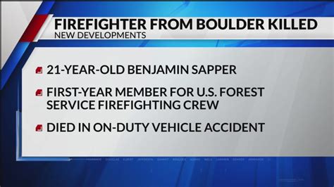Firefighter from Boulder killed while on duty in Oregon